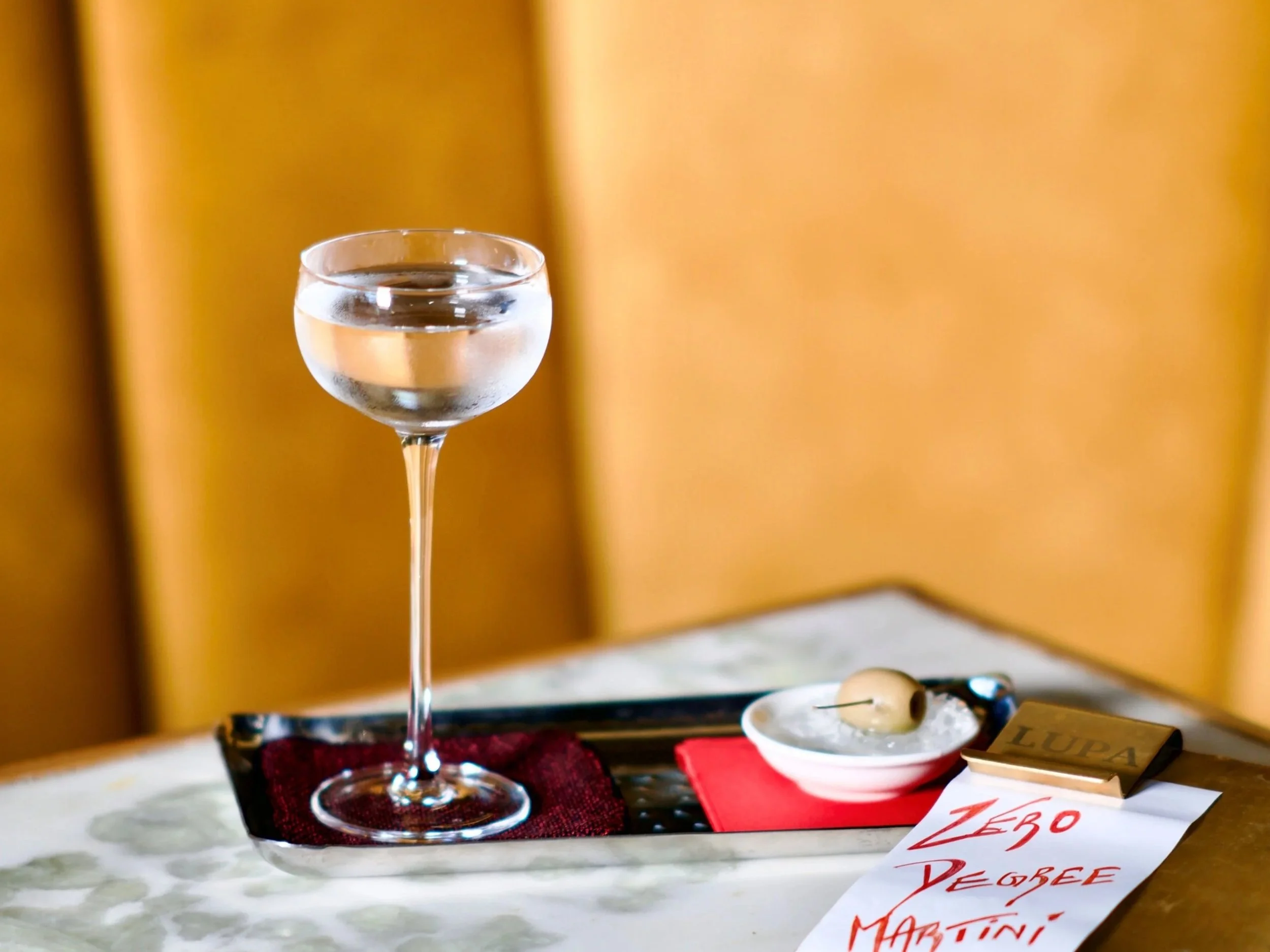 A Lupa Tableside Twist to the Classic Martini