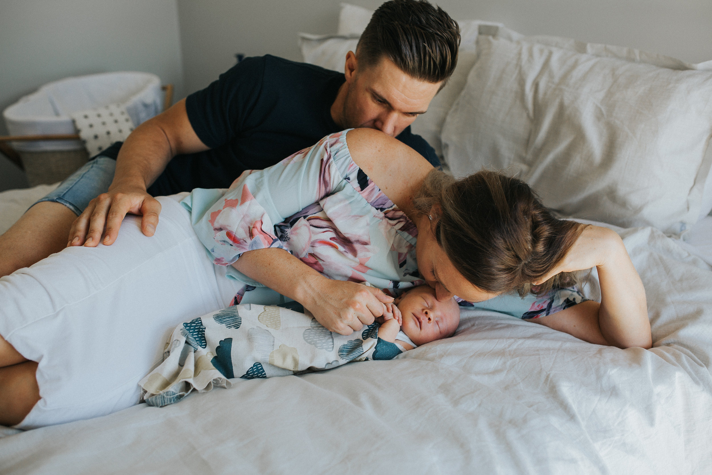 family kisses