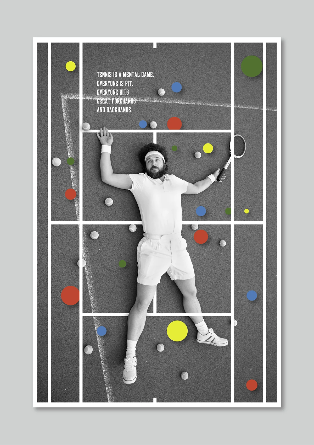  art, design, poster, artist, branding, visual, print, tennis, sport, project, london 