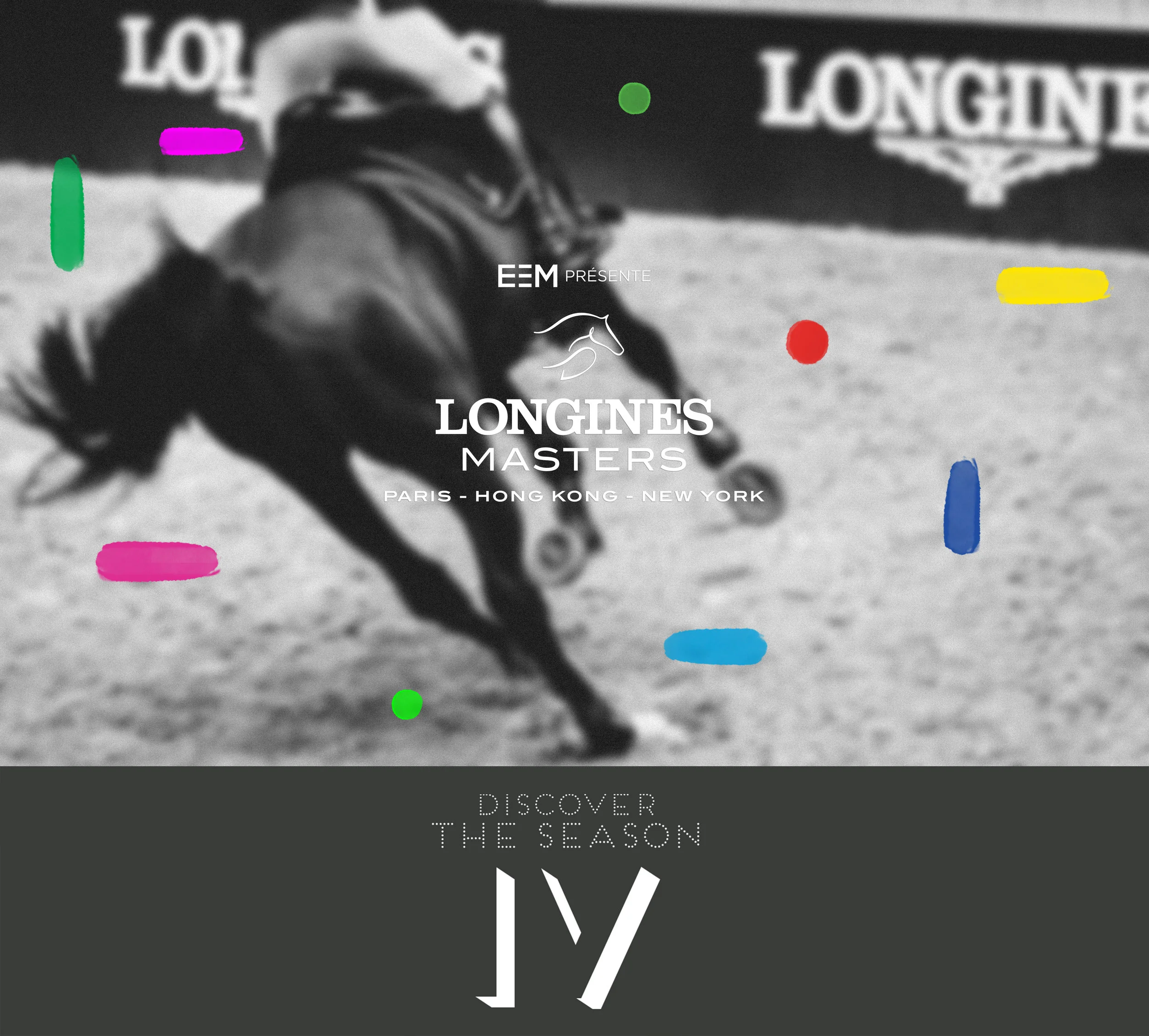  art, design, collage, season, illustration, watch, longines, longings masters, show jumping, London, Paris, New York, Hong Kong, motion, magazine,  