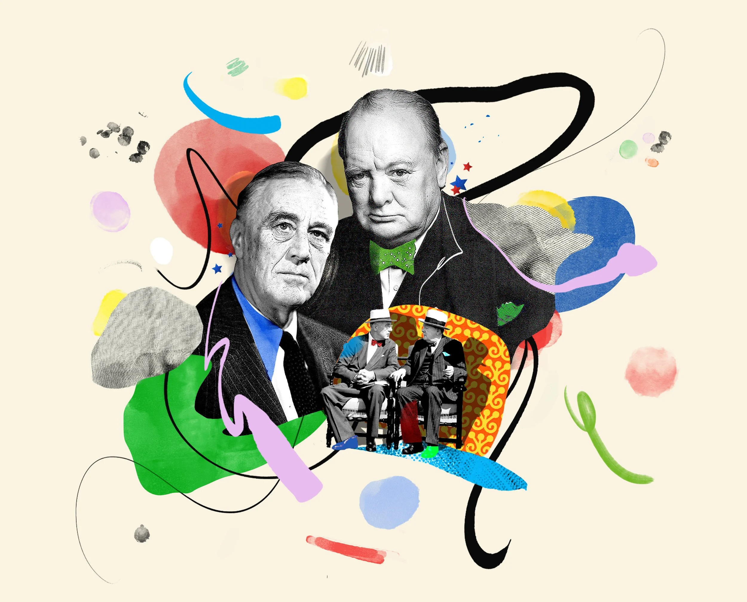 Roosevelt/Churchill  The “friendship that saved the world” and arguably the origin of the special US/UK relationship.   