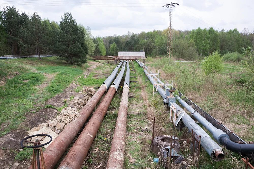 Water pipes, Ralskem, Czech Republic