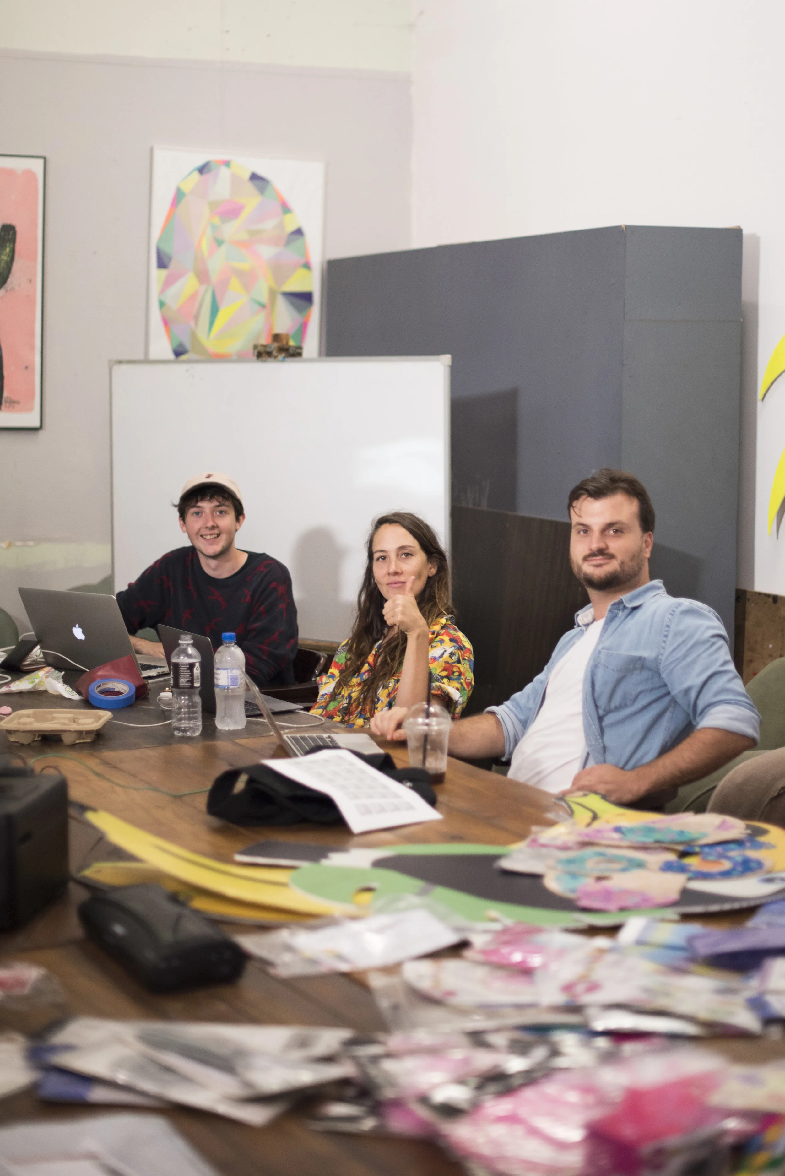 The crew at Heaps Gay preparing for an upcoming street party.