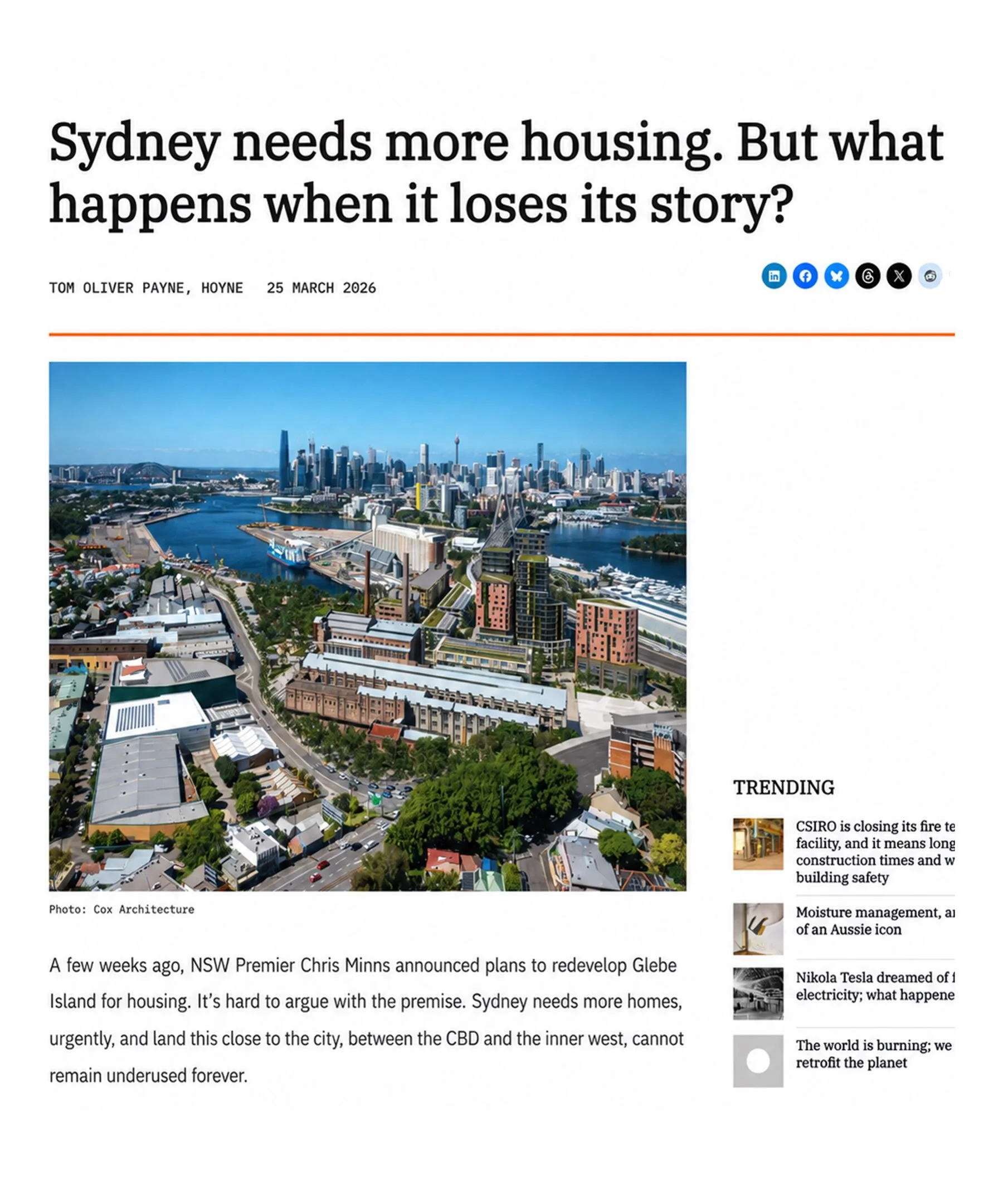 There&rsquo;s been a lot of debate over the last couple of years about how much housing we need and where it should go. We need more housing. But I also think how we build matters.

The places we love tend to have stories, memories and a strong sense