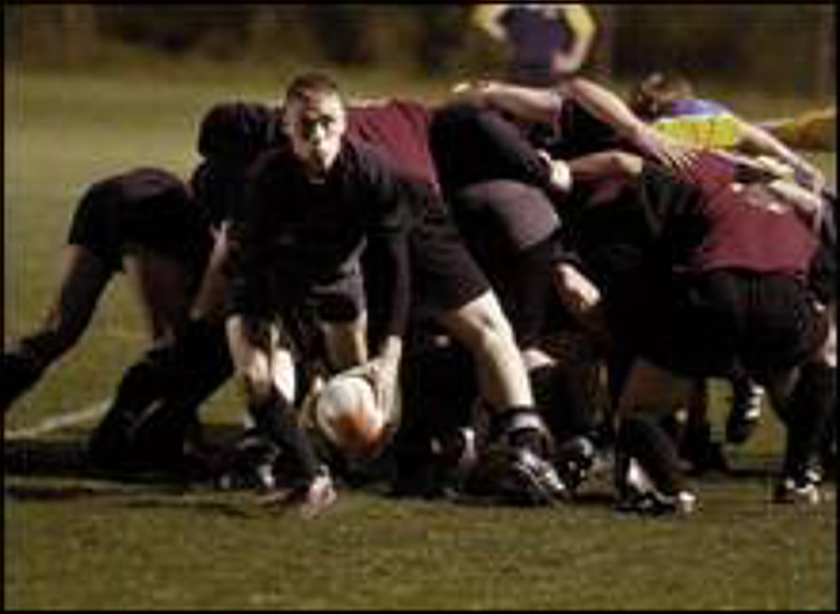 Buerstetta getting the ball out!