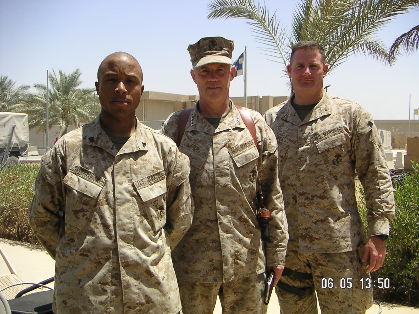 Kevin in Iraq with Lt Gen Shea.jpeg