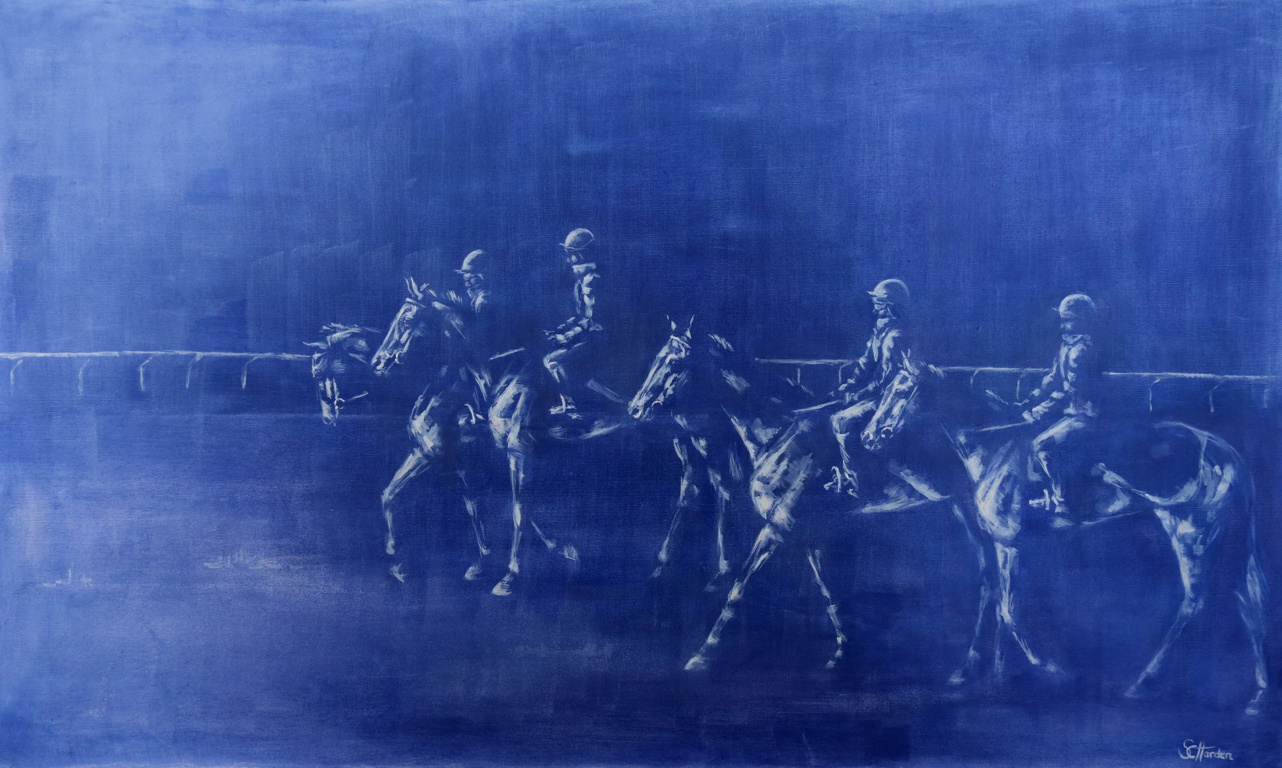 First Lot on Newmarket Heath Oil on Canvas  127 X 81 cm.JPG