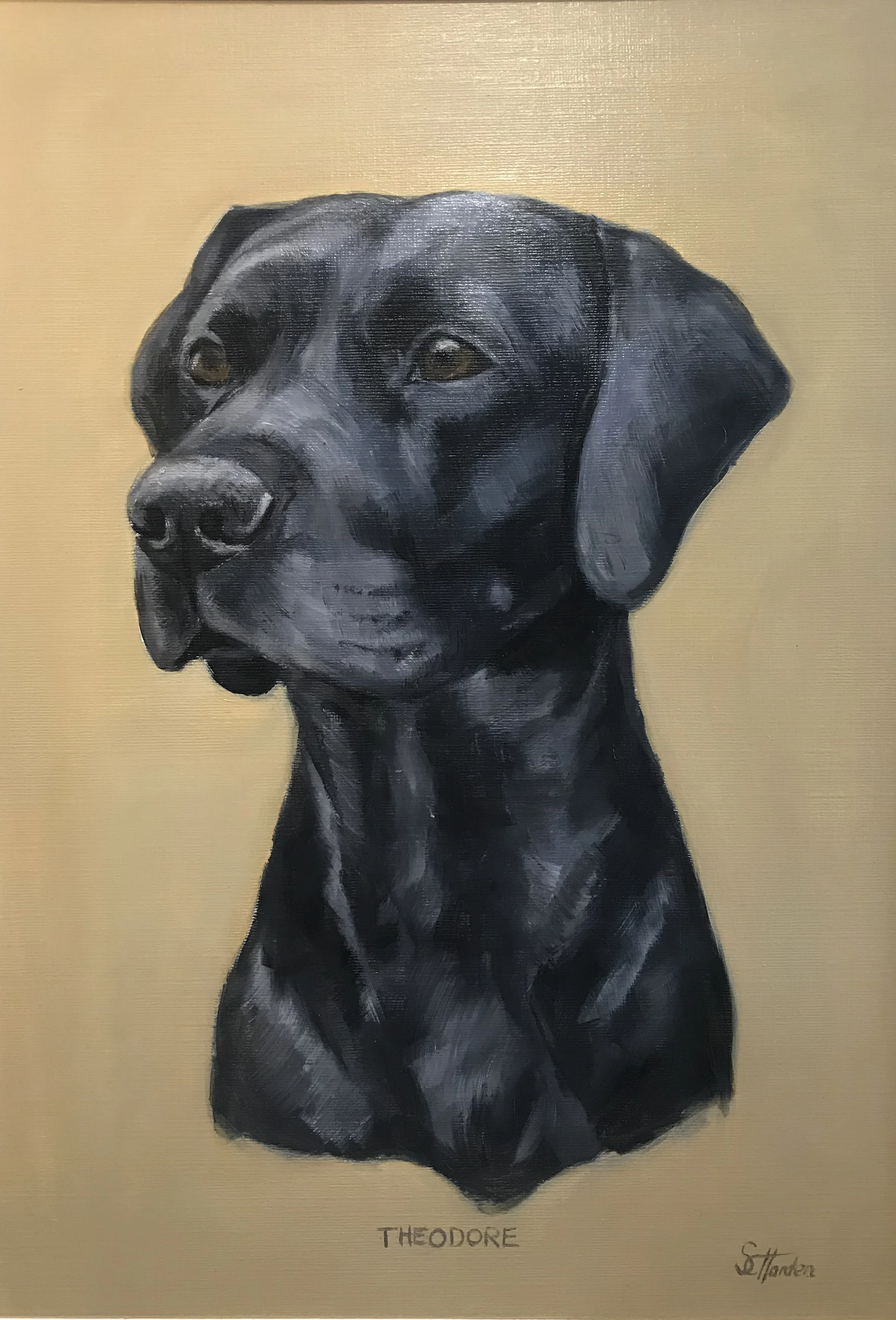 ‘Theodore’ Oil on Paper