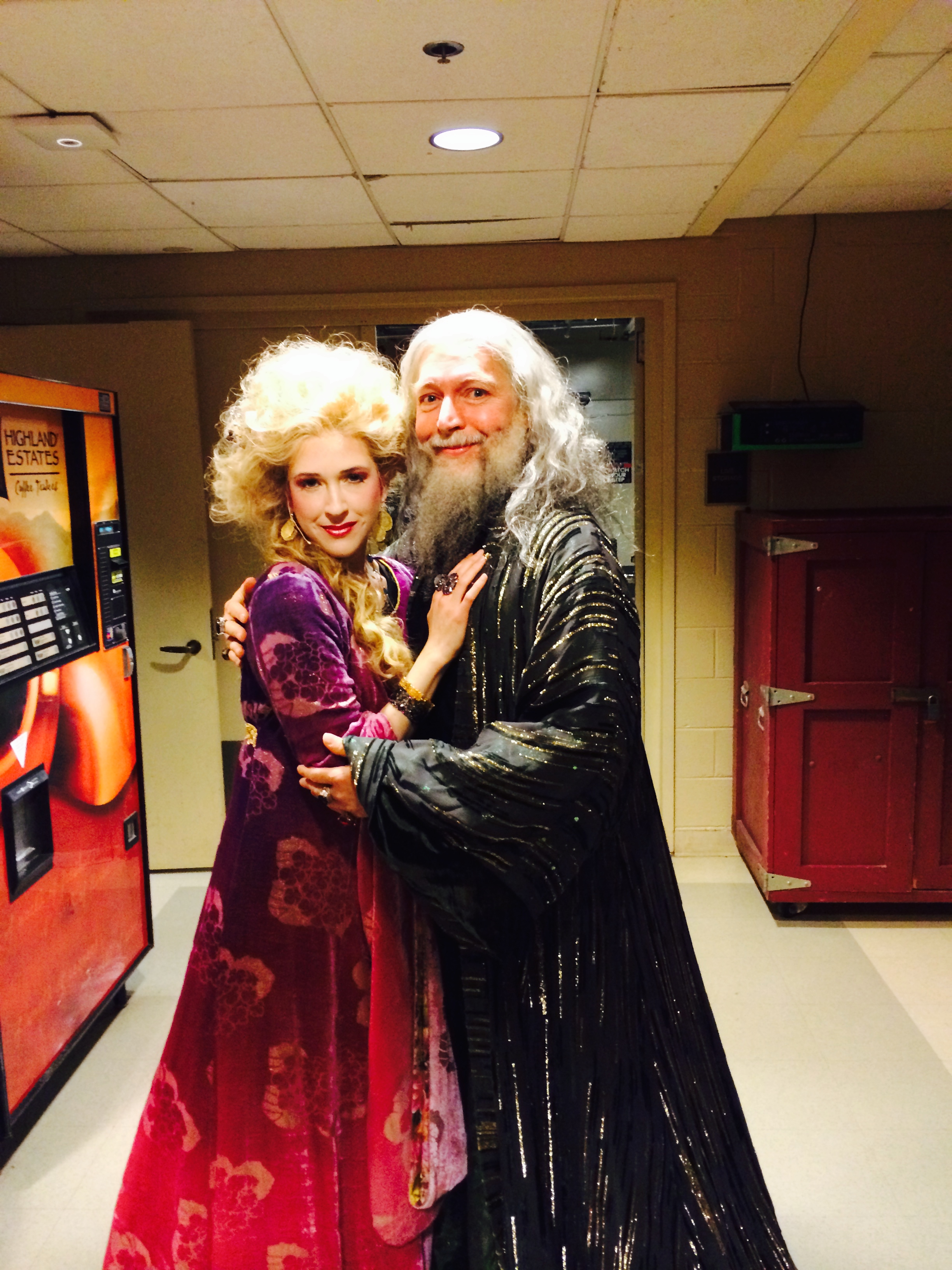 As Nimue, with Tony Sheldon as Merlin, in the Kennedy Center's Camelot Gala Concert