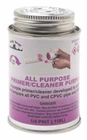 Plastic Pipe Primers &amp; Cleaners