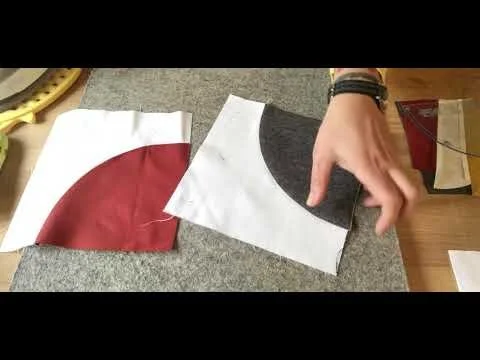 How to press a curve (drunkards path quilt block)