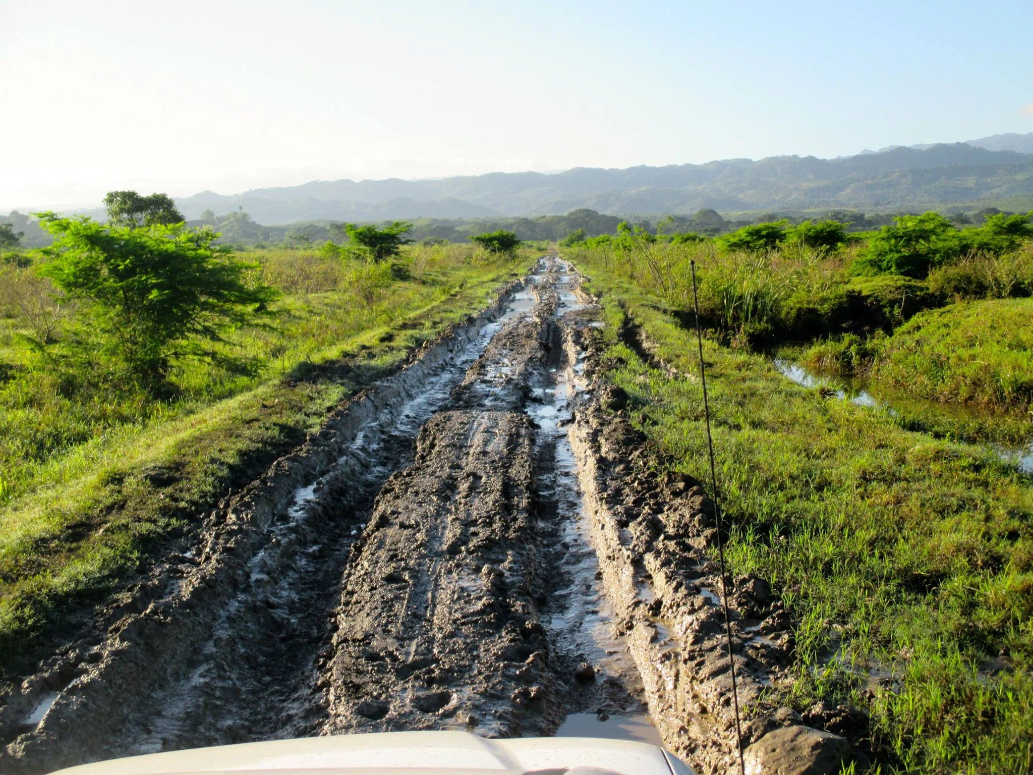 The road on the way to school in November..