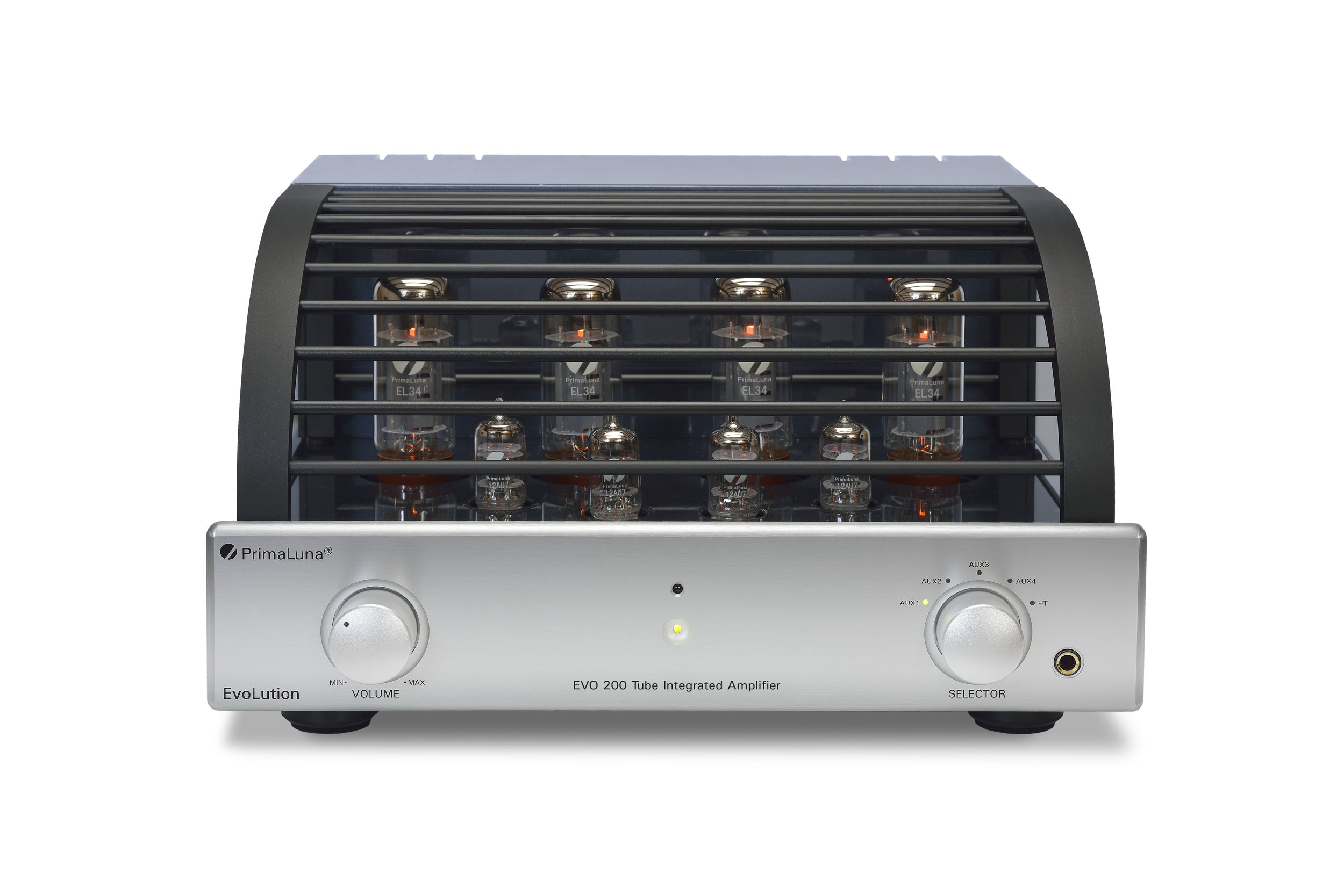 101b - PrimaLuna Evo 200 Tube Integrated Amplifier - silver - front - white background.jpg