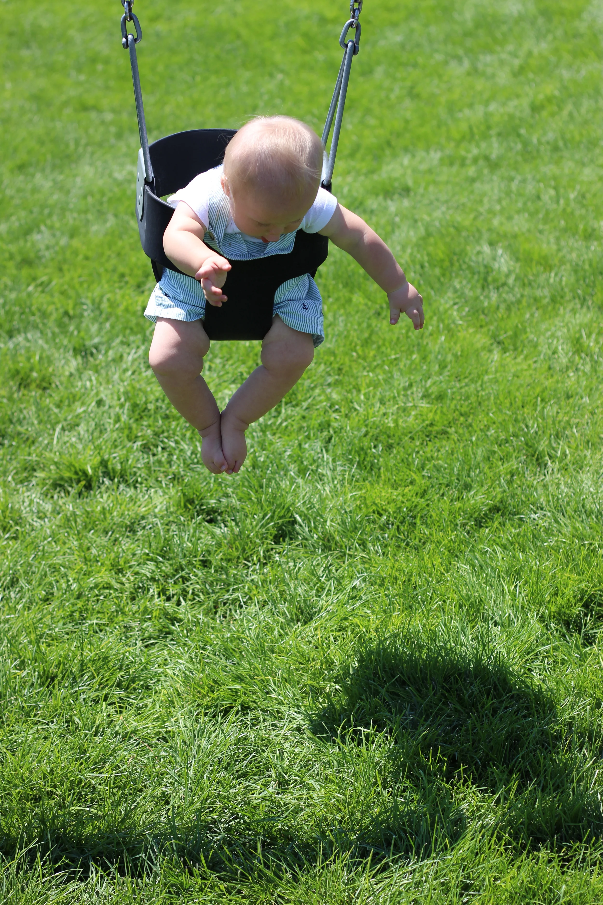 Guess who found his shadow?