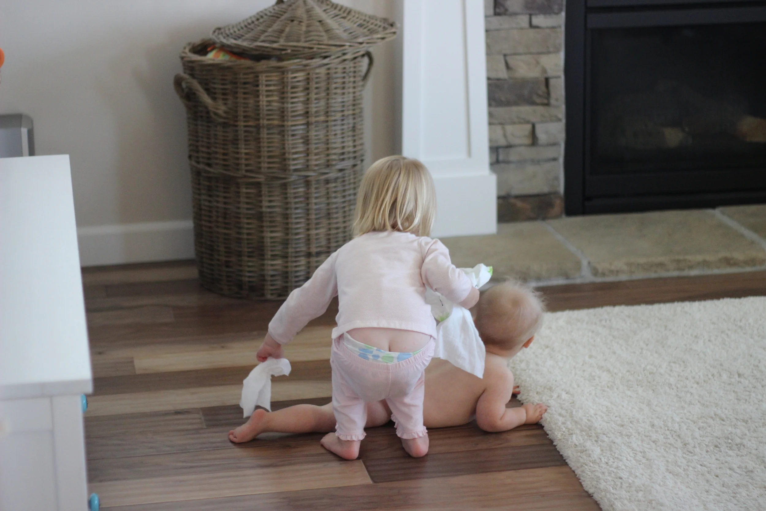 Under her little wing...