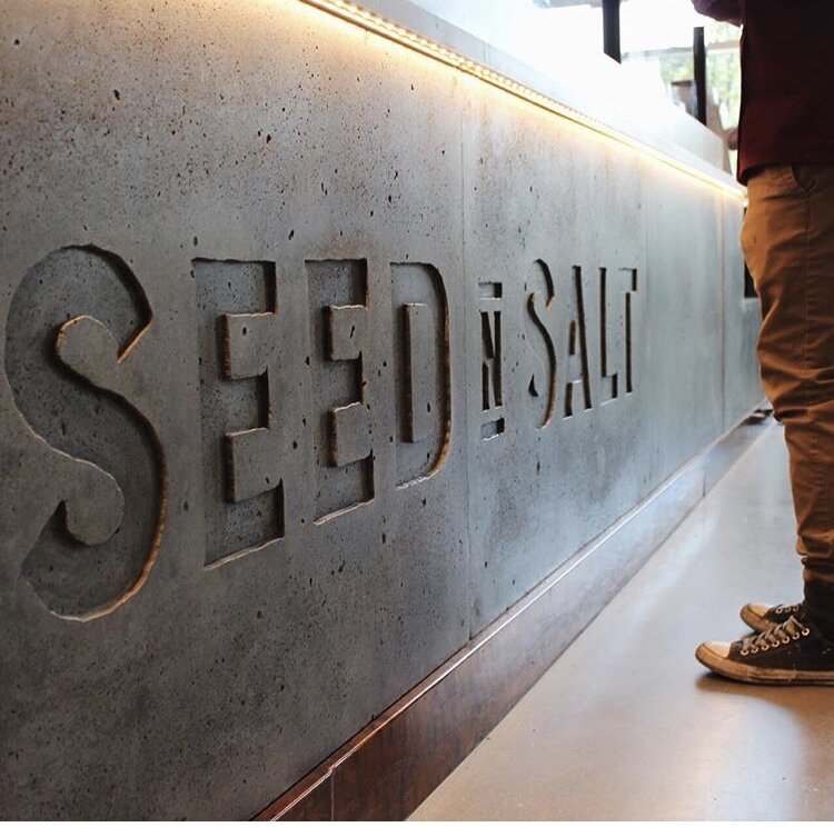  SEED - everything starts as a seed.  A new beginning.  A fresh start.  A new day.  A new adventure.  It is the opportunity for growth.    SALT - It takes effort, passion, commitment and courage.  Stand out be you and be committed to the seeds plante