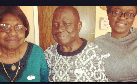 Early Voting with my grandparents, October 2012 in Maryland. RIP to my grandpa.