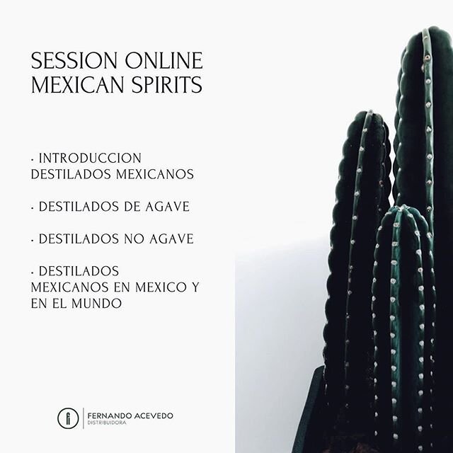 Posted @withregram &bull; @mexican_spirits 👨🏻&zwj;💻 Mexican Spirits lanza por primera vez cuatro sesiones vía ZOOM  para toda la gente de habla hispana ya sea aficionado o profesional en la industria, cada sesión dura en promedio tres horas en l