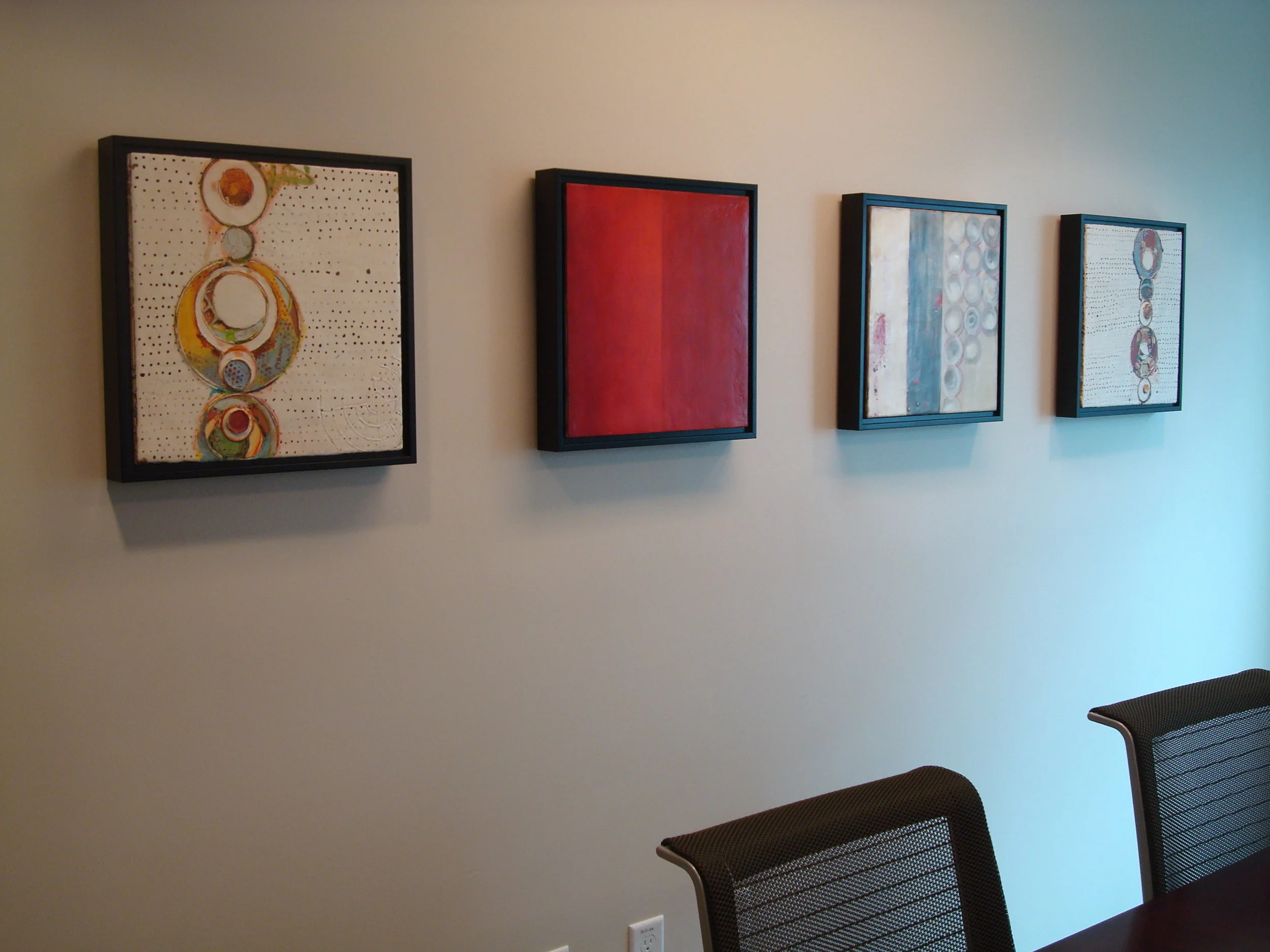 Encaustic Painting Series in Situ
