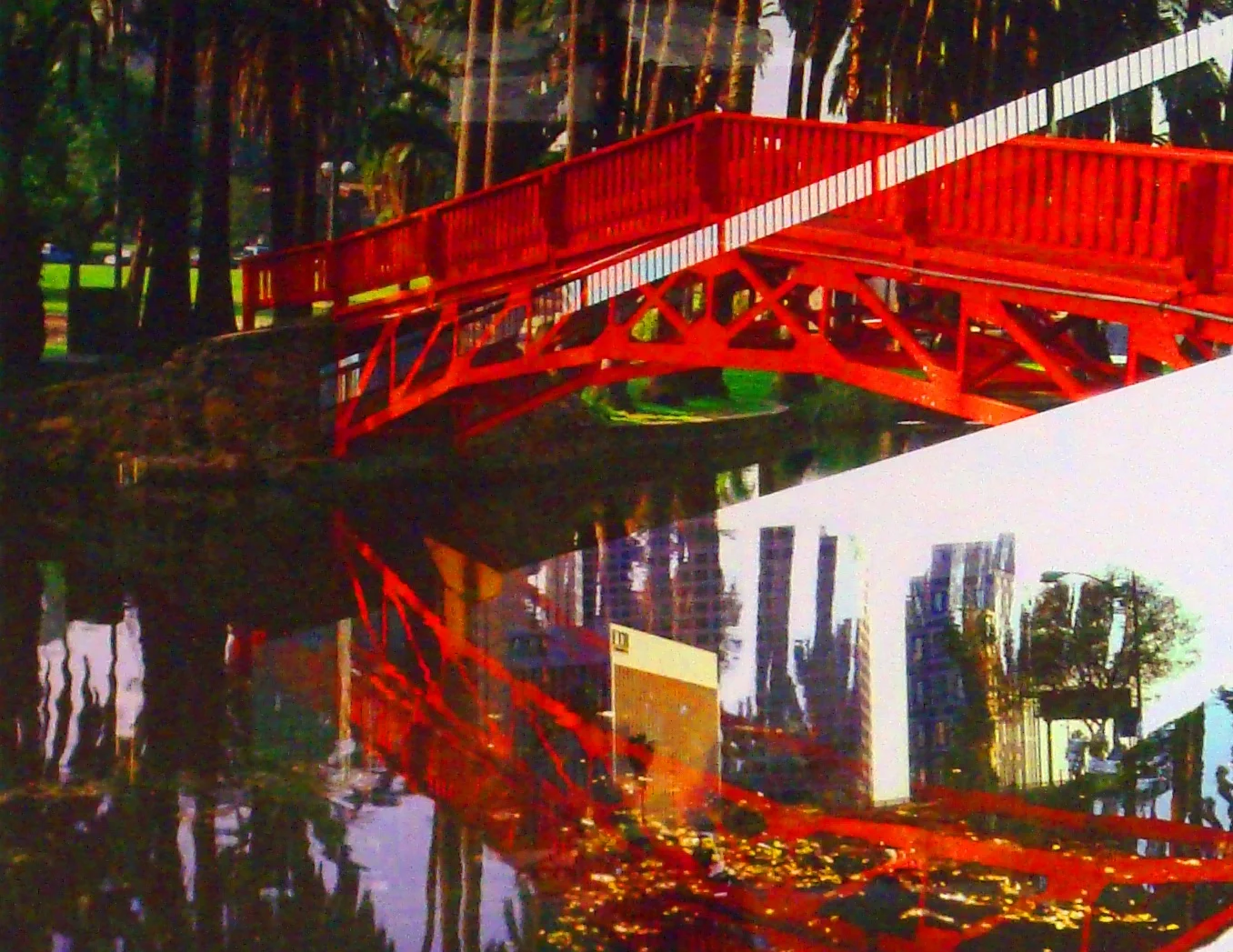 Red Bridge Tryptich Detail