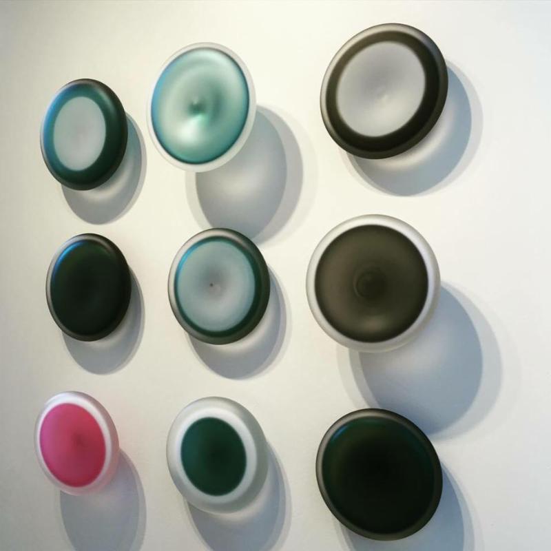 Glass Wall Sculpture Installation