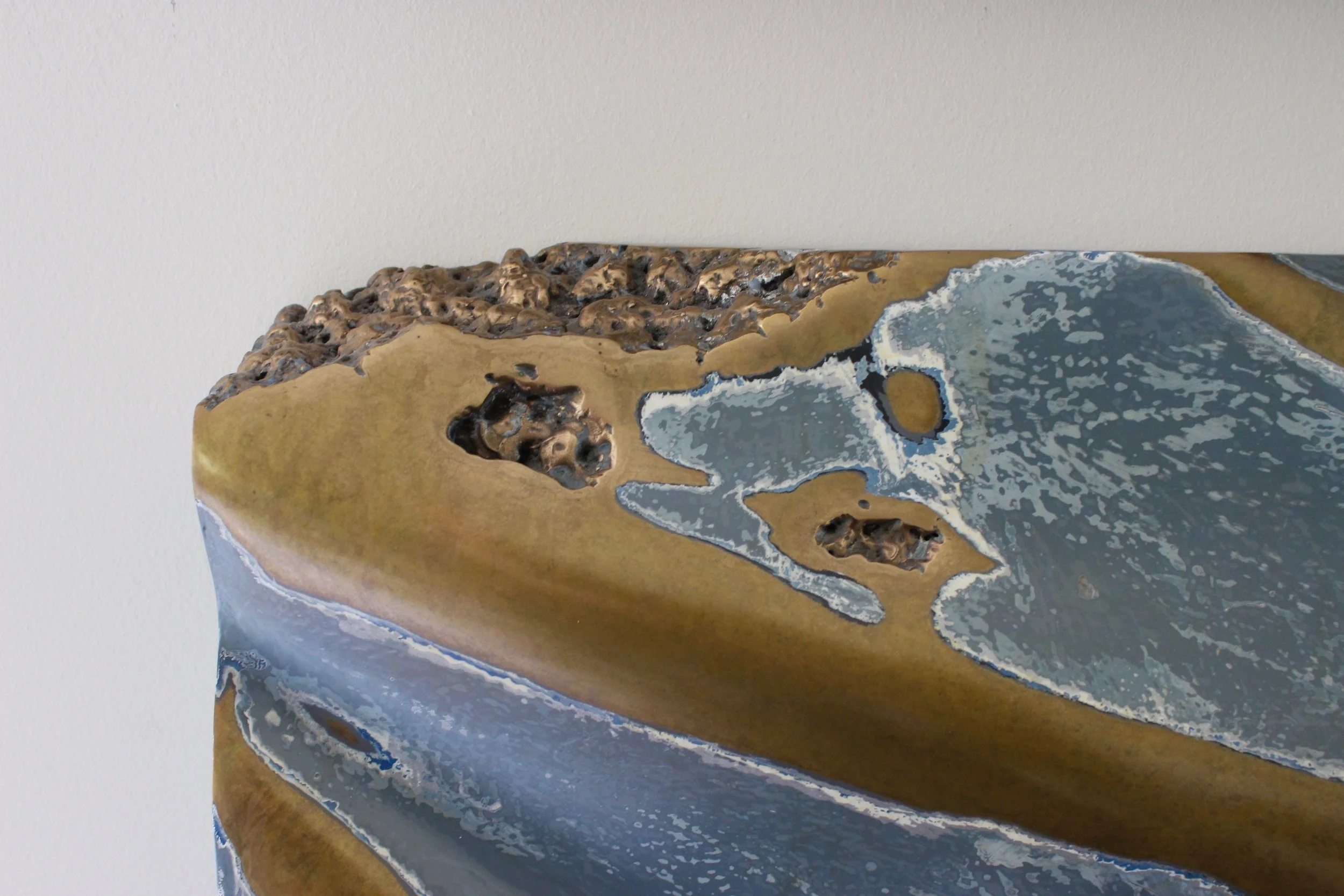 Oil Enamel and Patina on Bronze-Detail