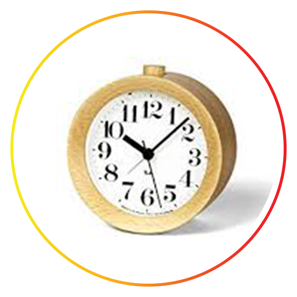 Lemnos Riki Wooden Alarm Clock