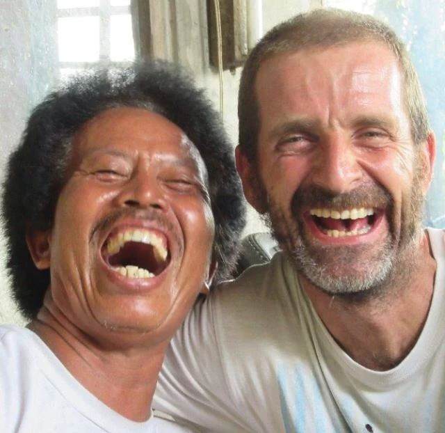 Left "Ambar or we do call him lionel because of his hair" Right Jason