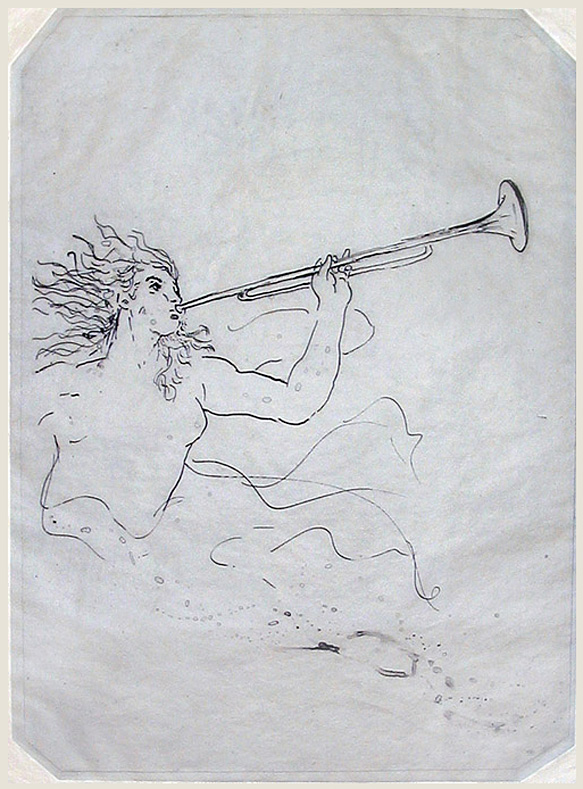 Jublilee: 1.20.09 (after Tiepolo); monoprinted intaglio; 16 x 11 5/8"; 2009