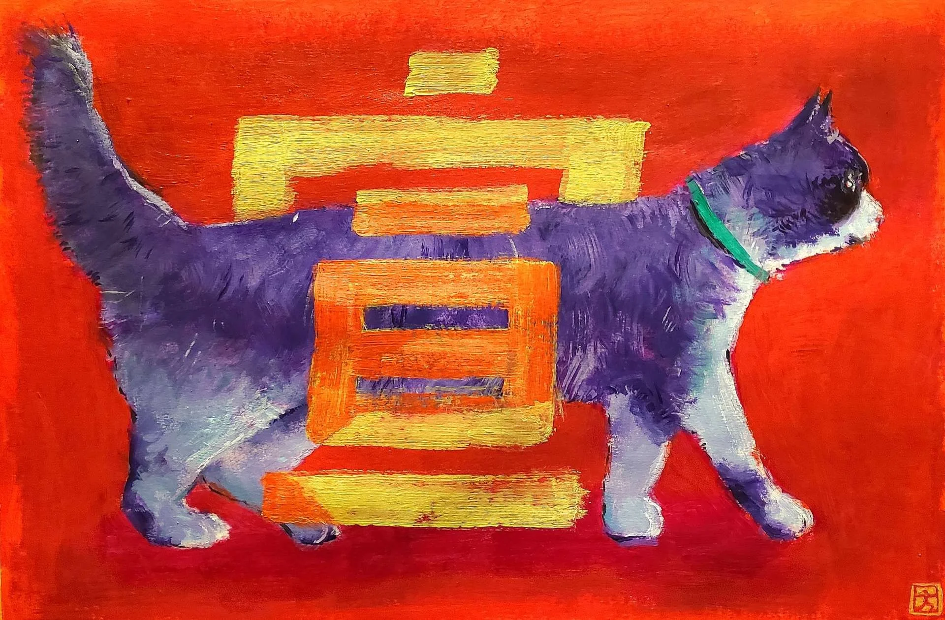 Fang, Jonathan - Purple Cat in Red.jpg