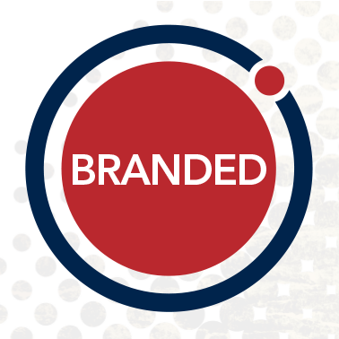 Branded was a marketing element for the launch of the new Synergy Pro Solutions rebrand that I created. This was made into lapel buttons for a business trade show. A comic book superhero theme in red, white and blue was also my source of inspiration.