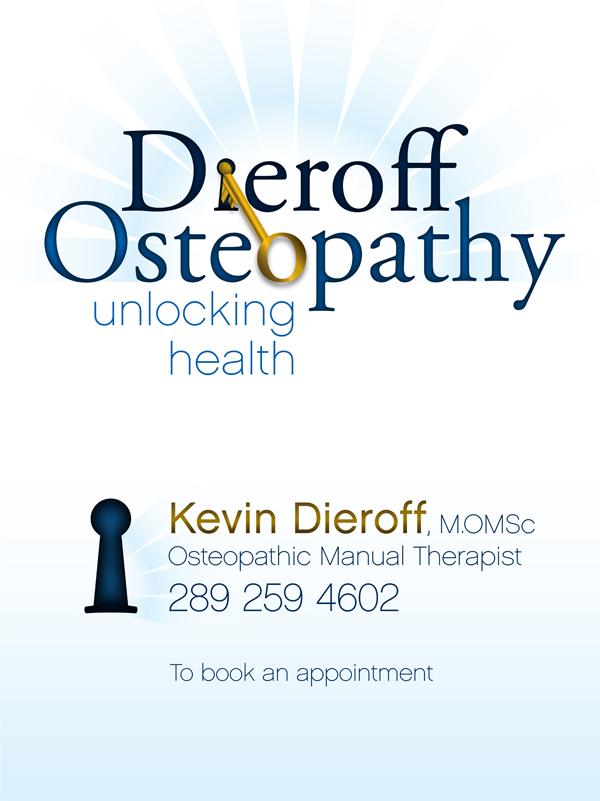 Window sign that I created for Dieroff Osteopathy. I also designed the logo. 