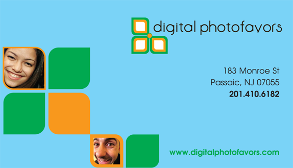 I designed the logo and business cards for Digital Photofavors.