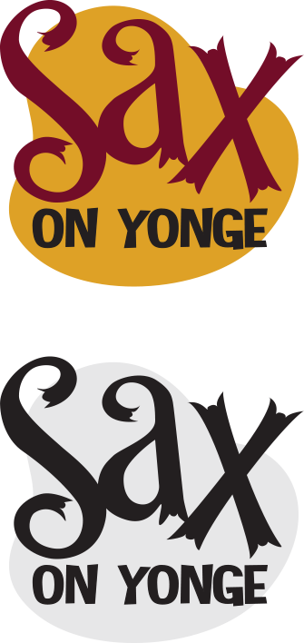 Designed for Sax on Yonge, a downtown Toronto jazz club during the early 2000's.