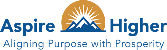    Designed this logo for Aspire Higher Aligning Purpose with Prosperity along with their website.         