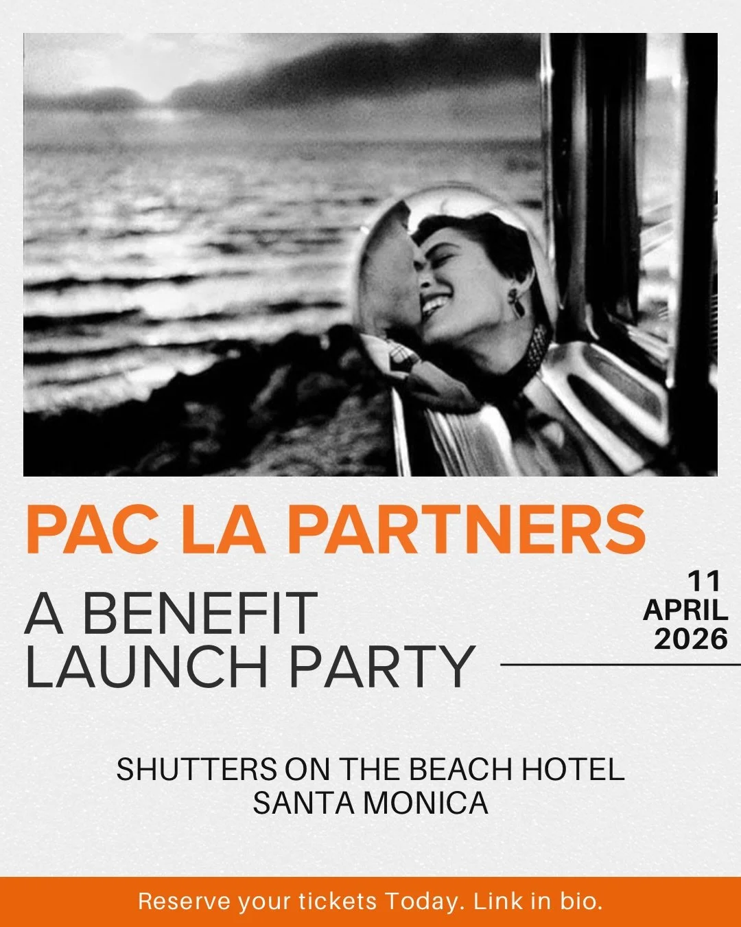 A few spots left&hellip; ✨

Join us for the launch of PAC LA Partners&mdash;an unforgettable evening at Shutters on the Beach 

📅 Saturday, April 11
⏰ 5&ndash;7 PM

Celebrate what&rsquo;s next for the Photographic Arts Council Los Angeles with ocean