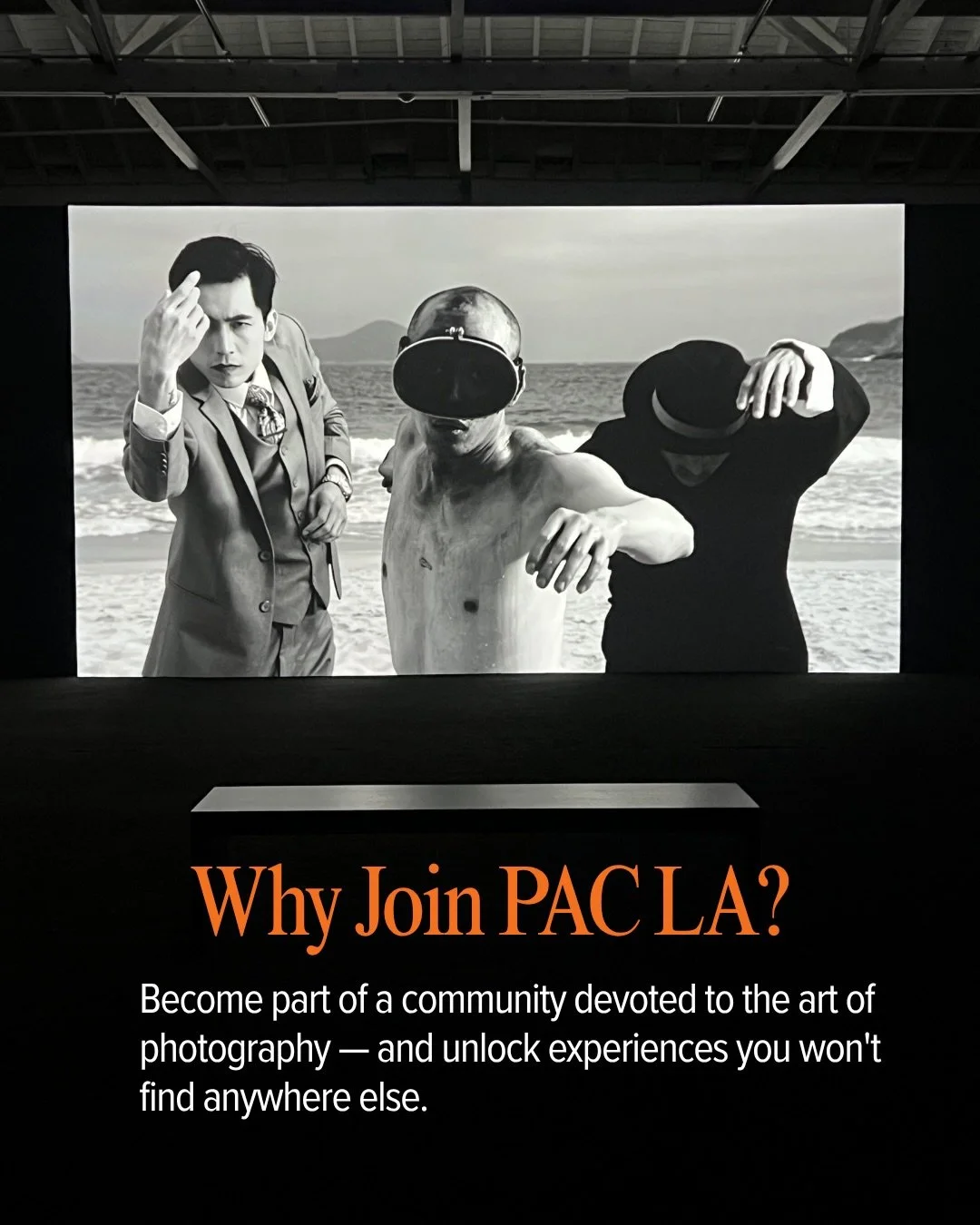 Why join PAC LA? 📸✨

✔️Studio visits with artists like Zanele Muholi, Matthew Brandt &amp; Judy Dater
✔️Curator-led walkthroughs at The Getty, LACMA, The Broad &amp; more
✔️VIP access to private collections + top photo fairs (Paris Photo, AIPAD, Pho