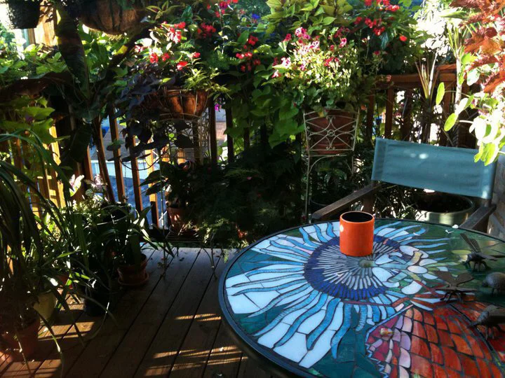 Glass Mosaic Table