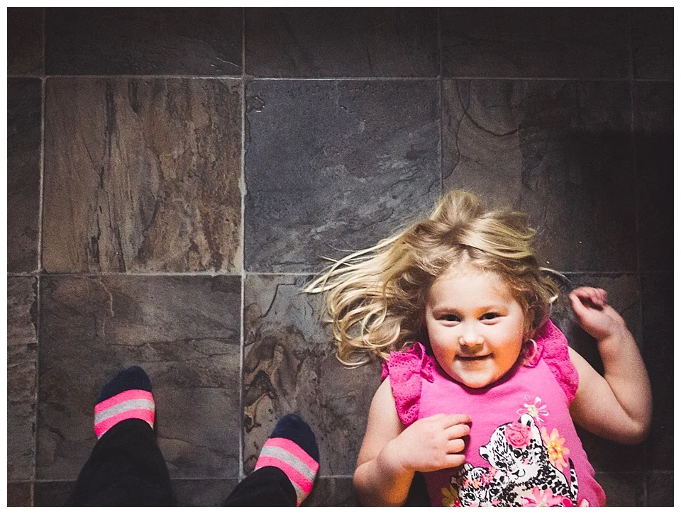 11:51 am // Even at 4 years old, she is always underfoot, especially when I'm in the kitchen.