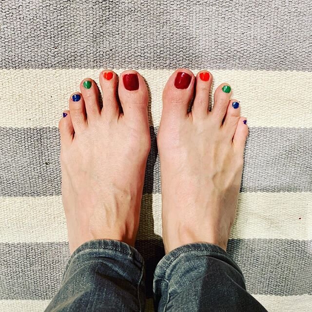 Pedicure art directed by Ted.