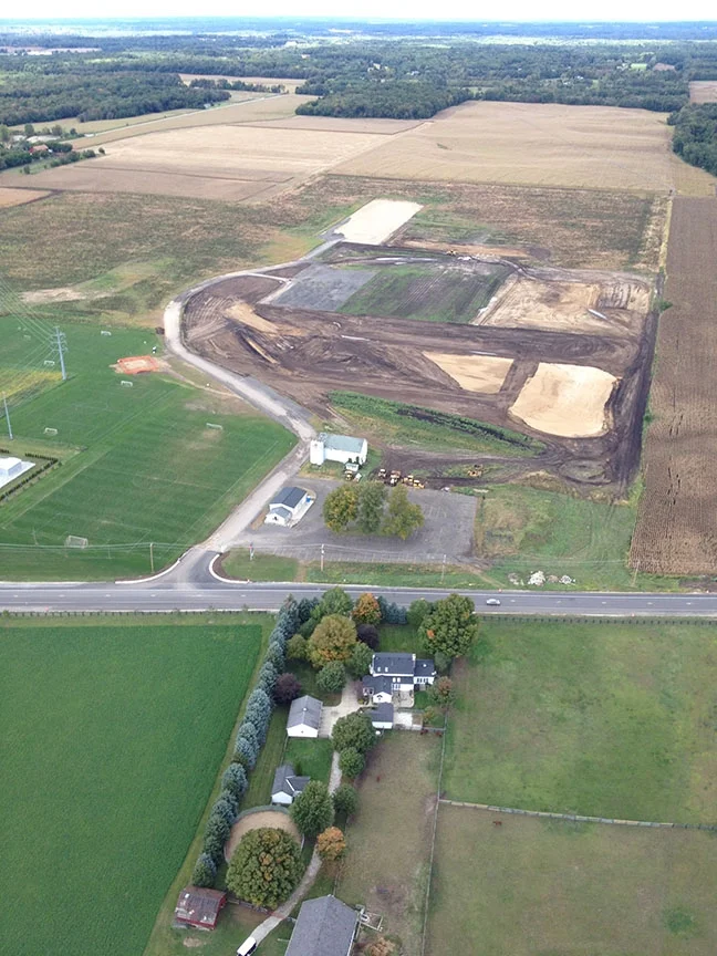 Aerial view from south, September 2012