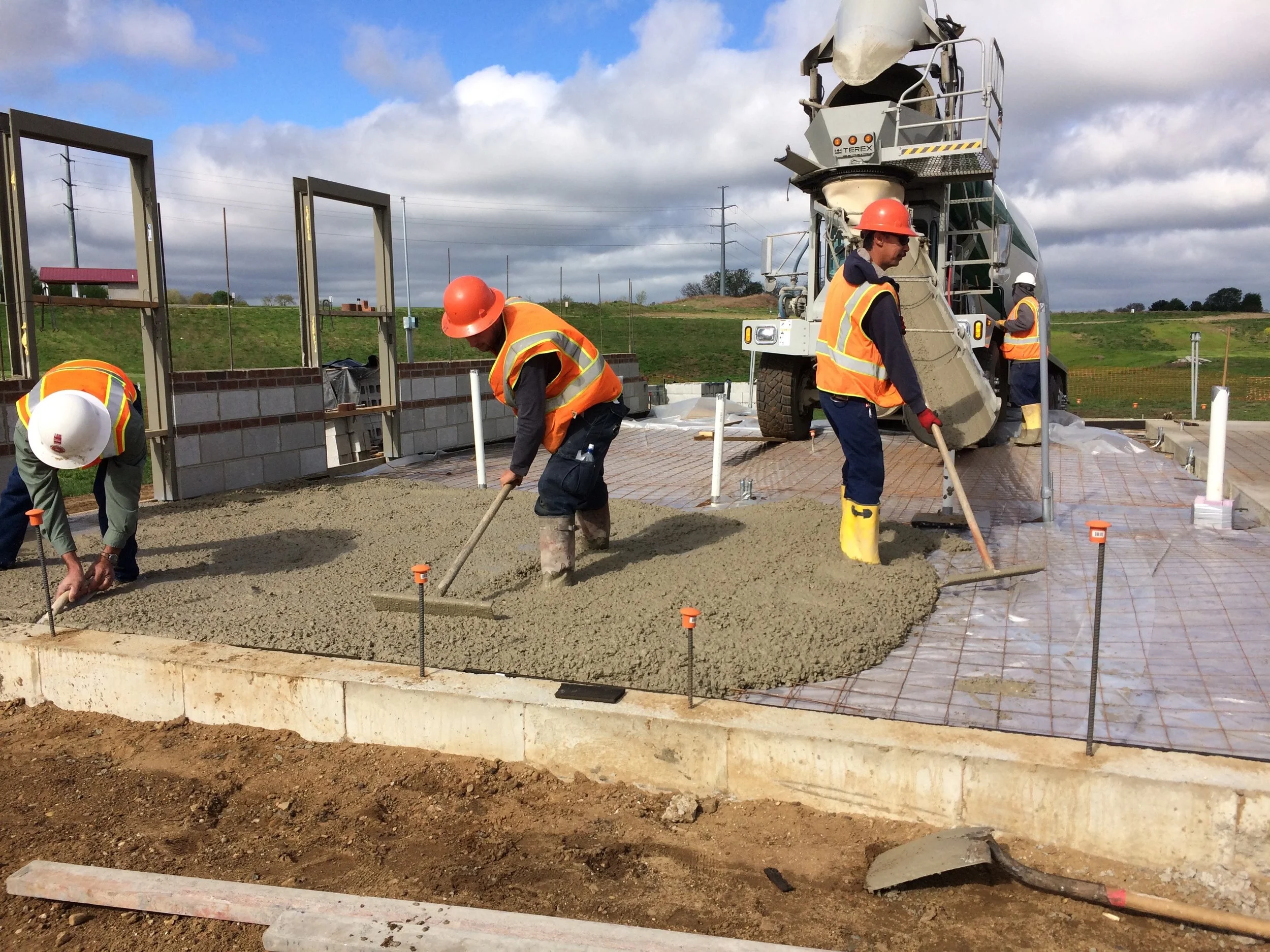Pouring the Pavilion B Floor, May 2017