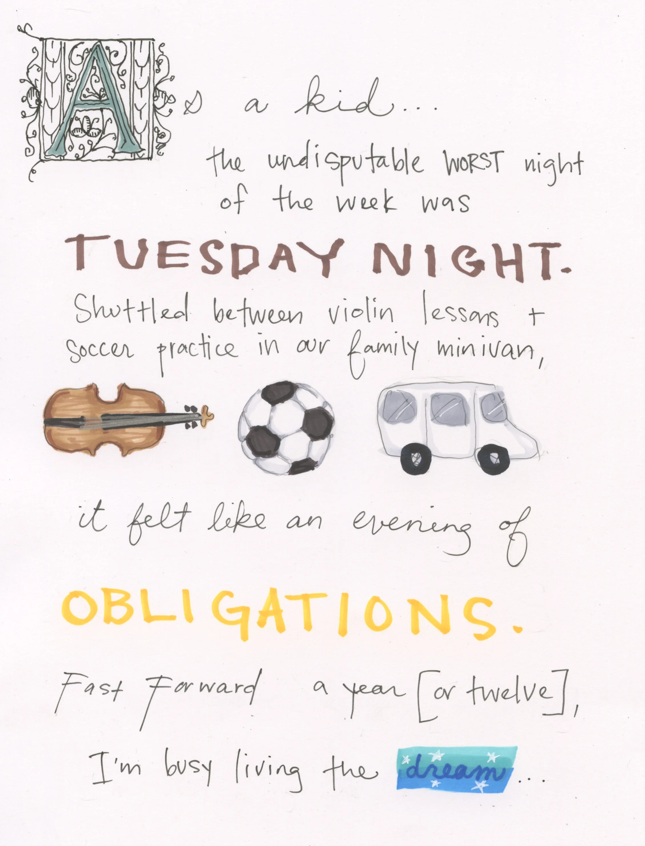 Sunday Sketchbook: Taking Back Tuesday