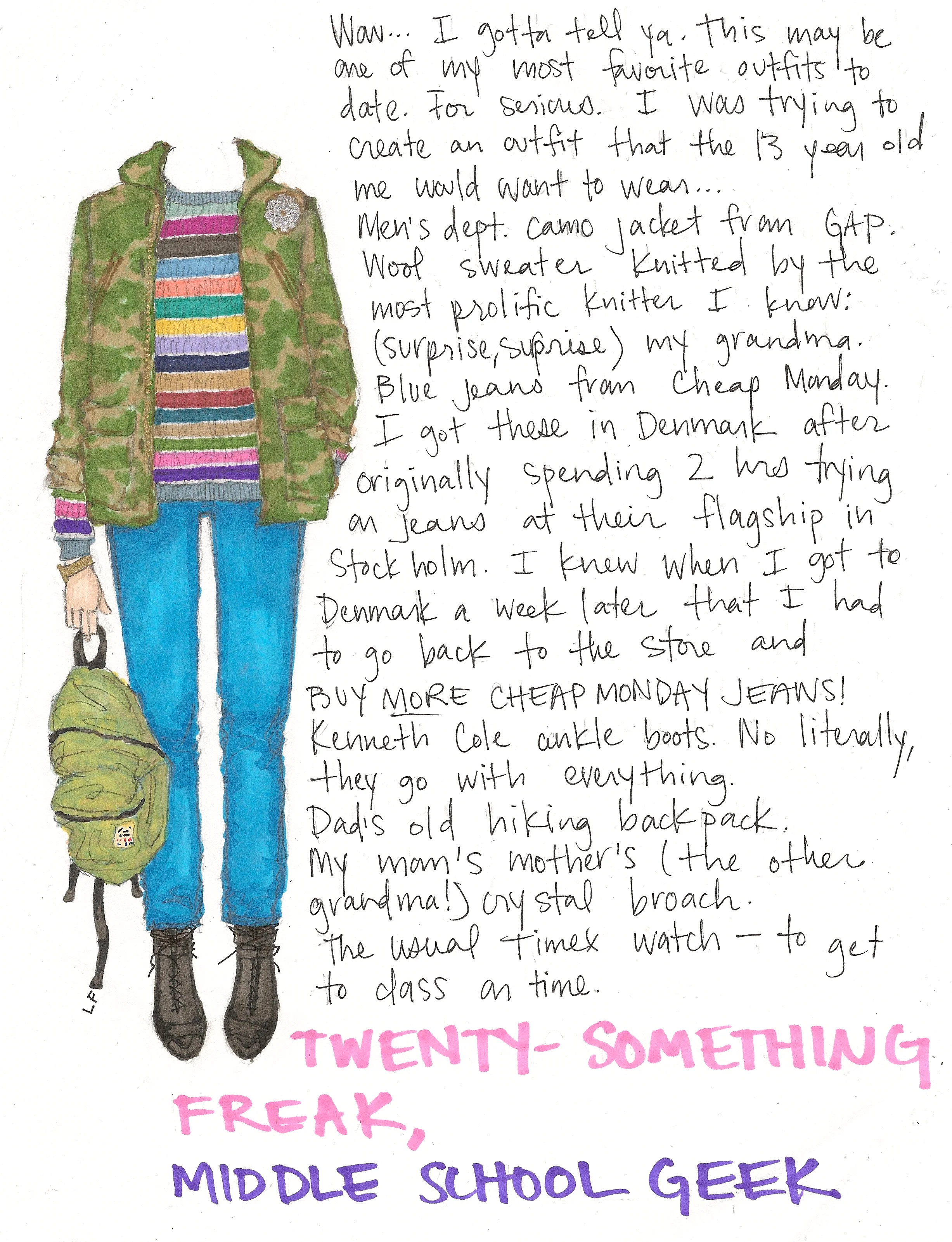 Twenty Something Freak, Middle School Geek