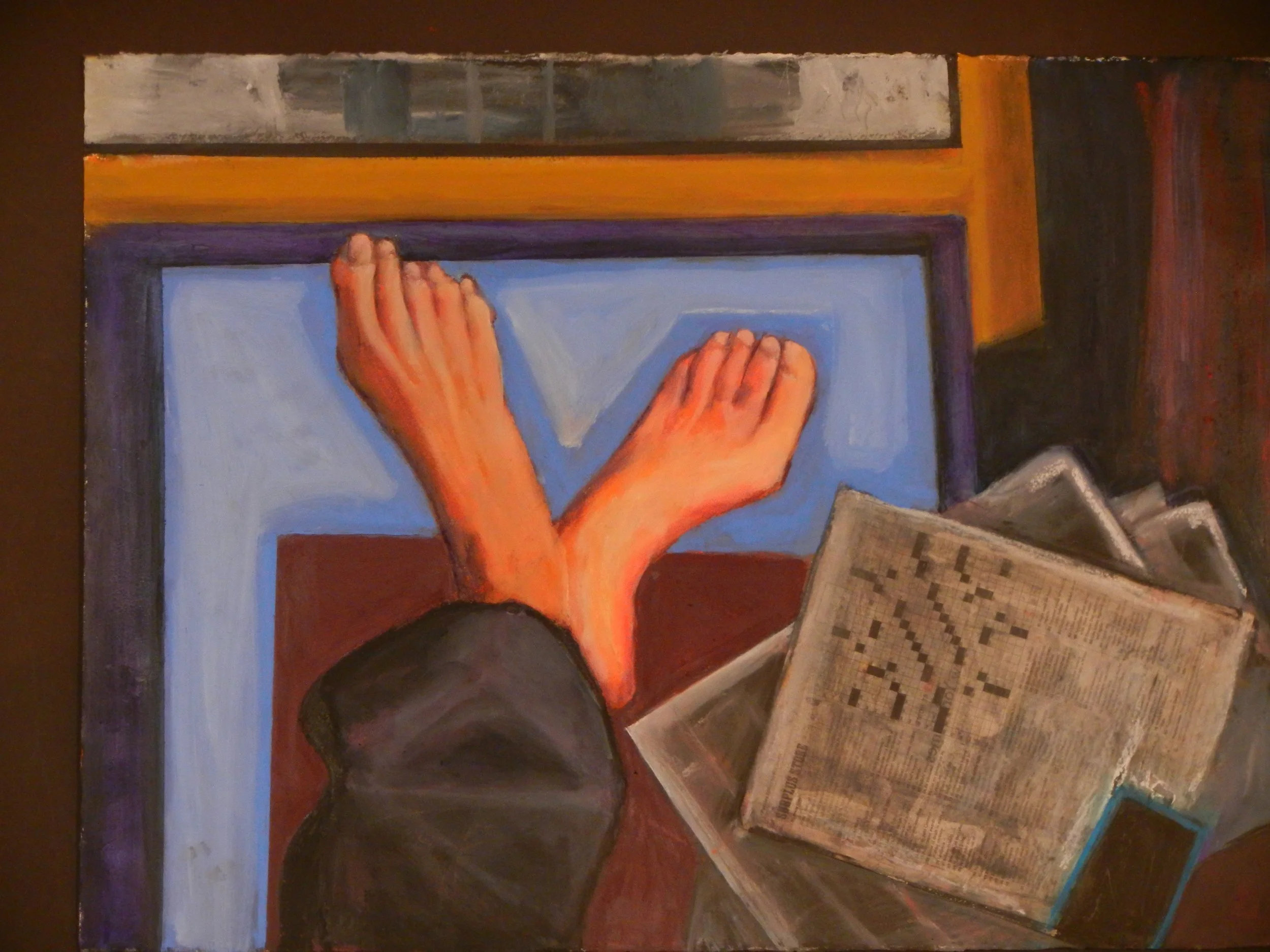 Sheltering in Place   2020  22"x30"  Pigment Stick
