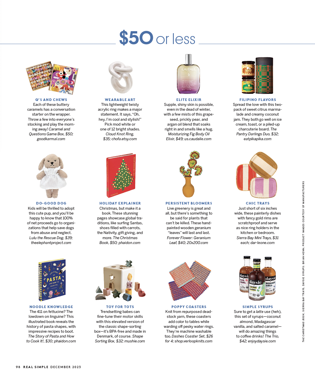 2023 REAL SIMPLE Gift Guide — The Elephant Project
