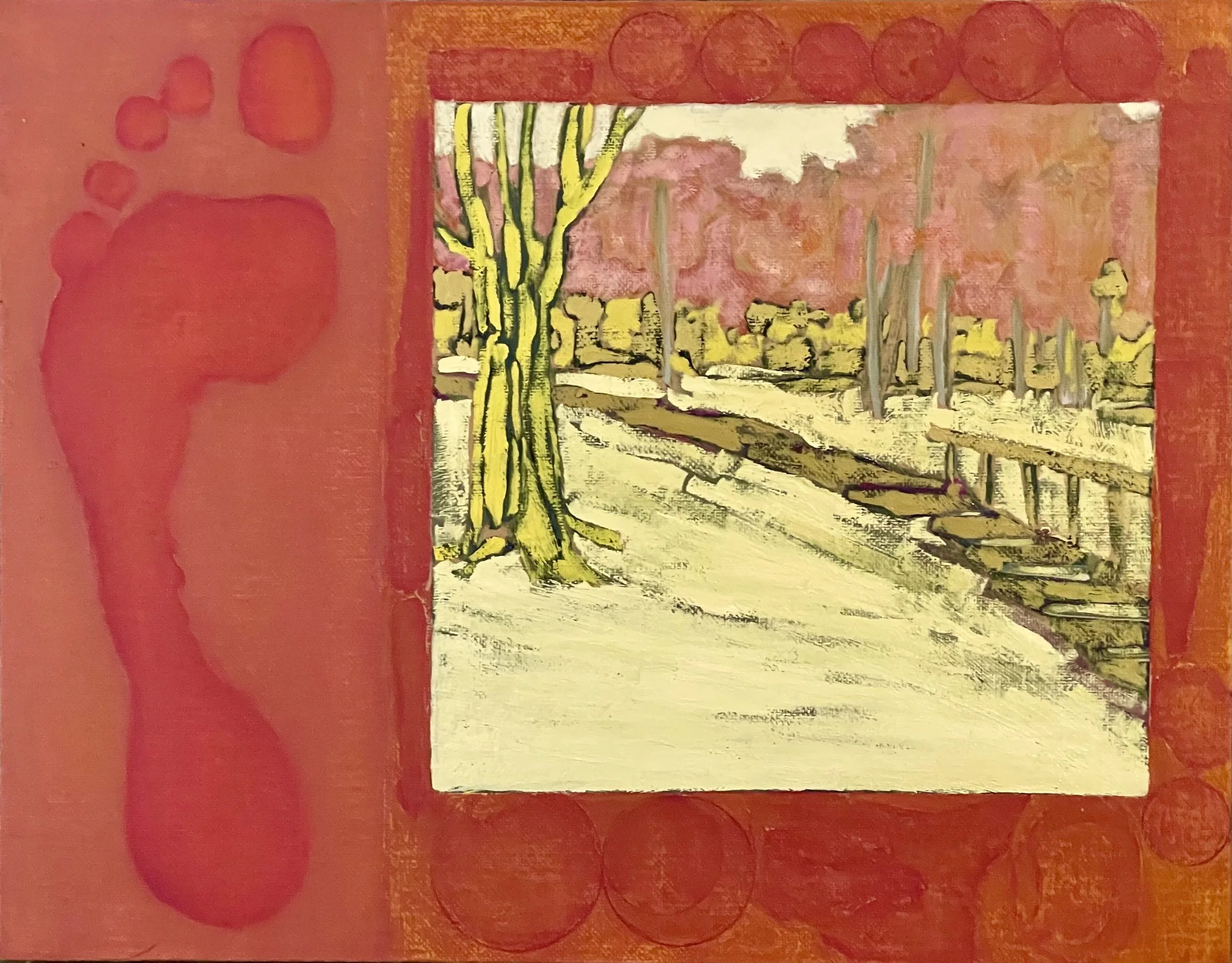 What the Path Remembers
11 x 14 inches, Oil on Board
2026