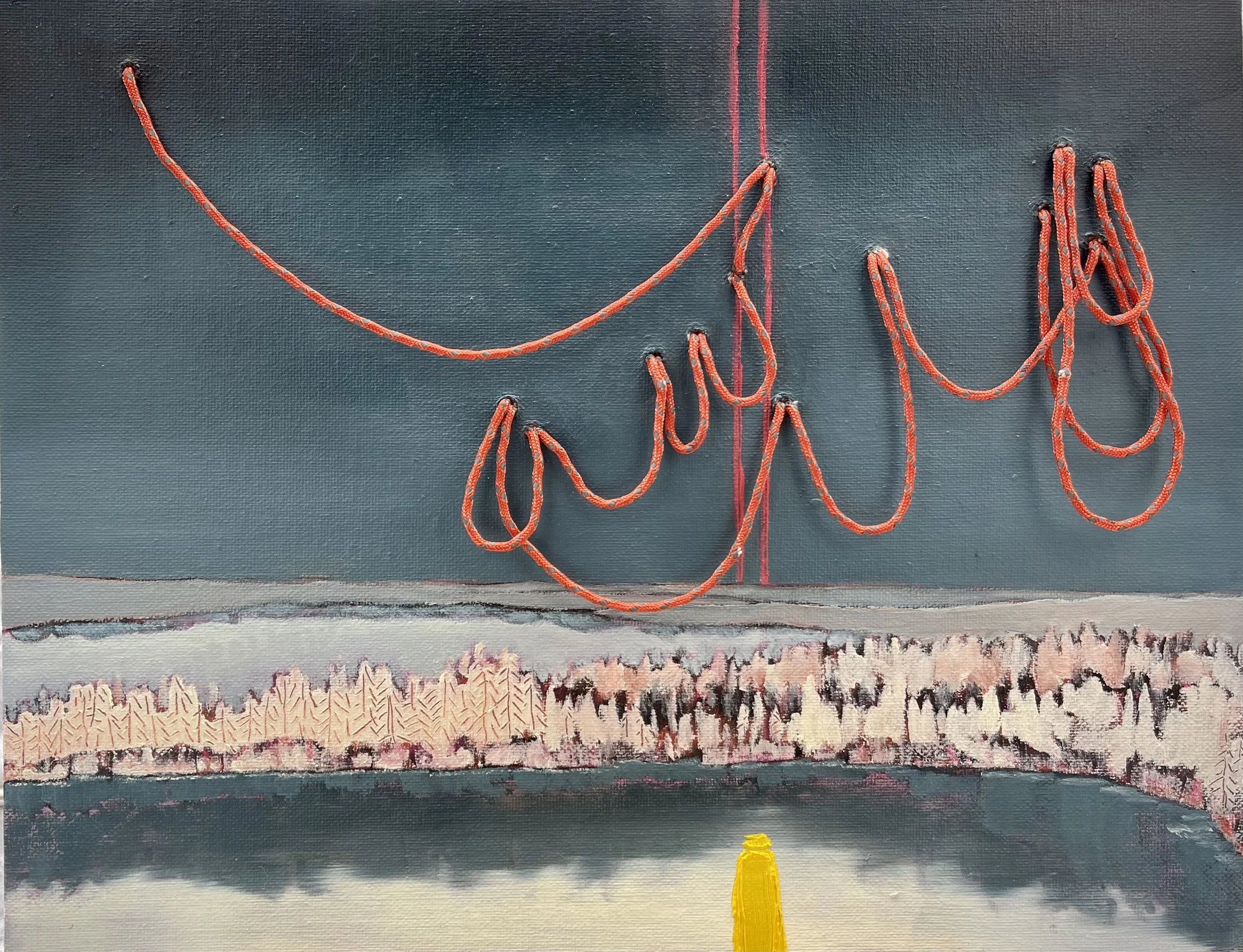 "I Think, I Thought, I Saw," Oil Canvas on Board, 11" x 14"