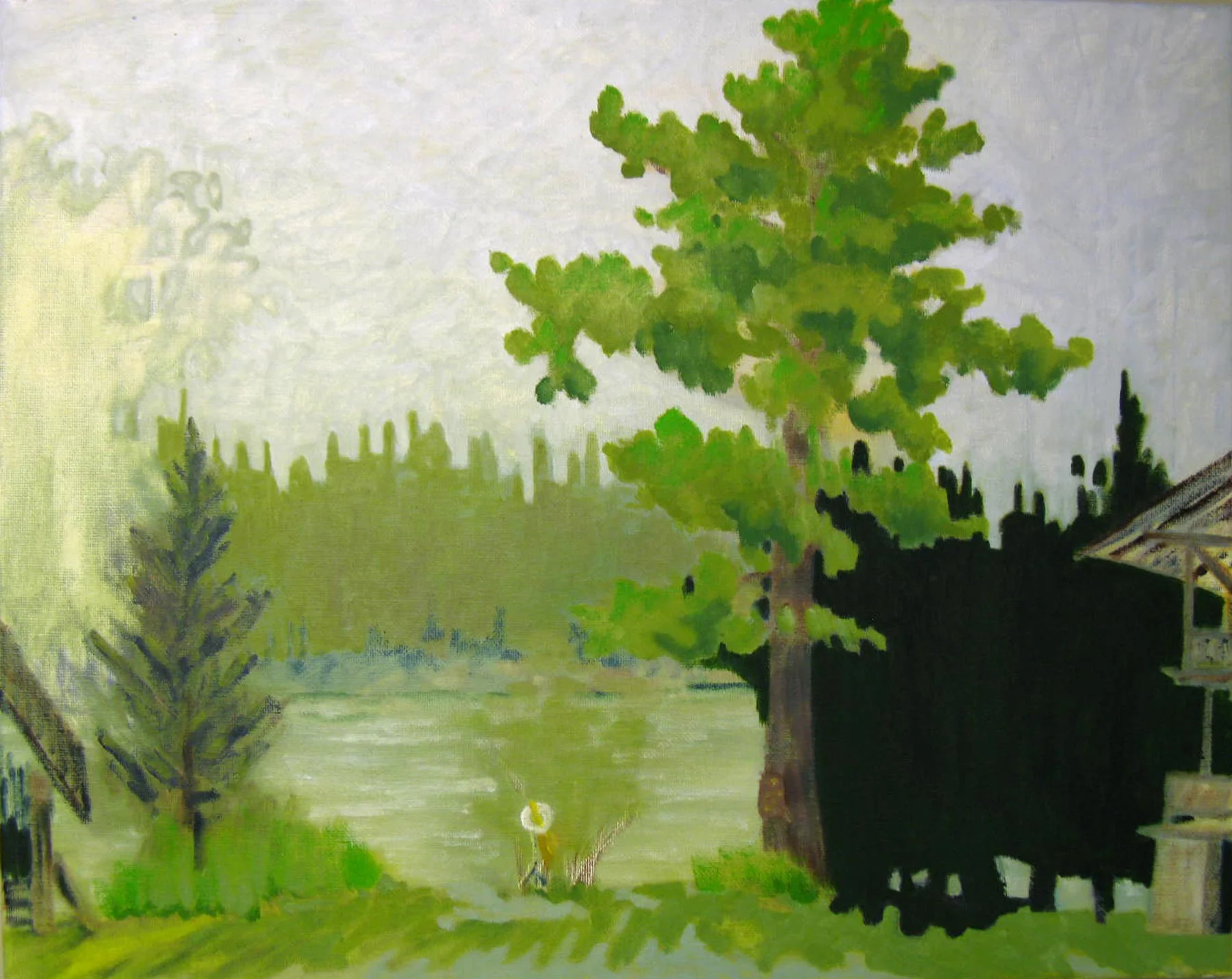 Between the Lodge and the Boat House