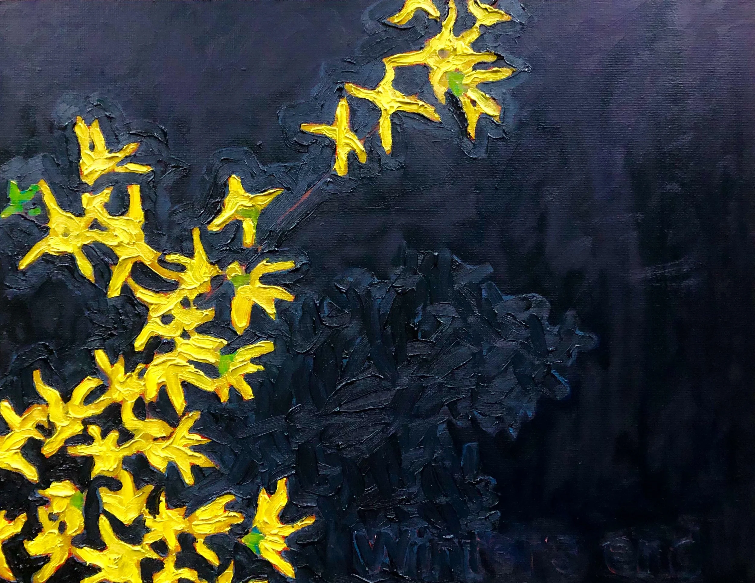 "Glowing," Oil on Canvas Board, 11" x 14"